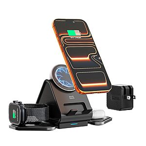 Minthouz 3-in-1 Qi2 15W MagSafe Wireless Charging Station for iPhone, Apple Watch & AirPods $14.97 + Free Shipping w/ Prime or on $35+