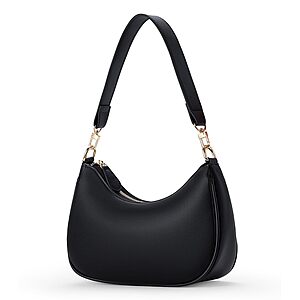 Chelmon Faux Leather Hobo Shoulder Bag (Black) $14.99 + Free Shipping w/ Prime or on $35+