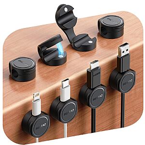 [Prime] 8-Pack FLYLEAD Magnetic Silicone Cord Organizer Clips (Various) from $4.27 + Free Shipping