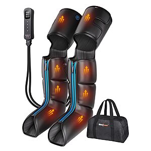 [Prime] Shine Well Air Compression Leg Massager w/ Heat for Circulation & Pain Relief $70 + Free Shipping
