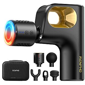 RENPHO Active Mini Thermacool Percussion Massage Gun w/ Heat & Cold (Various) from $57.18 + Free Shipping