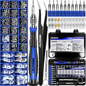 Mingfix Magnetic Eyeglasses Repair Kit w/ 8 Precision Screwdrivers, Screws & Silicone Nose Pads $4.95 + Free Shipping w/ Prime or on $35+