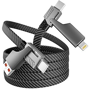 [Prime] MPATIBY 4-in-1 65W USB-C Fast Charging Cable w/ E-Mark Chip $7.69 + Free Shipping