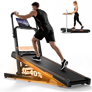 LONTEK 40% Incline Walking Pad Treadmill w/ Handle Bar & 3HP Brushless Motor $189.19 + Free Shipping