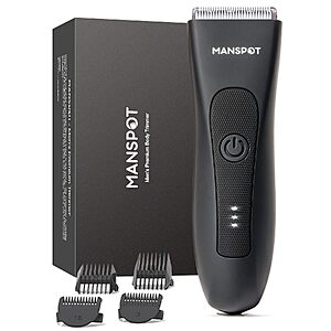 MANSPOT Manscape Rechargeable Wet/Dry Body Hair Trimmer w/ Guards (Various) $22.79 + Free Shipping w/ Prime or on $35+