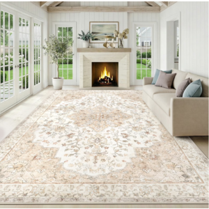 CHITOOMA 8'x10' Machine Washable Boho Area Rugs with Non-Slip Backing $49.99 + Free Shipping