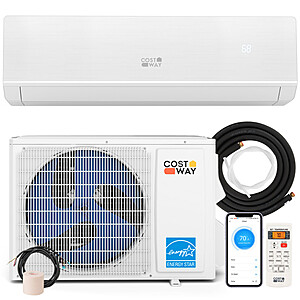 18000 BTU 25 SEER 2 Costway SEERXtreme Series ENERGY STAR Certified 208-230V Mini Split AC and Heat Pump $829 + Free Shipping