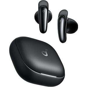 Soundcore P41i by Anker, Adaptive Noise Cancelling Earbuds with Portable Phone Charger and Built-in Lightning Adapter, 12H Playtime, 192H with Case, 6-Mic AI Clear Calls, IPX5