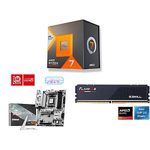 MSI B850 GAMING PLUS WIFI6E MB + Ryzen 7 7700X3D CPU + 16GB G.SKILL Flare X5 RAM $491 + Free Shipping