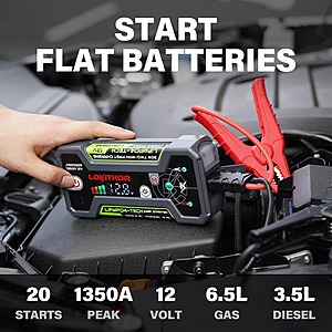 LOKITHOR J1350 PRO Jump Starter with ConnectMax $49.97 + Free Shipping