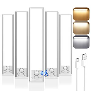 5-Pack 8 inch Under Cabinet Lighting $19.99 + Free Shipping w/Prime or $35+