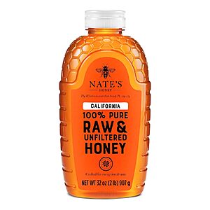 Nate's Honey 32oz California 100% Pure Raw&Unfiltered $8.45