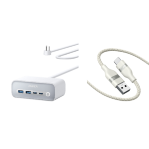 Anker 525 Charging Station + Anker USB-A to USB-C Cable (3 ft/6 ft, Upcycled-Braided) $38.68 + Free Shipping