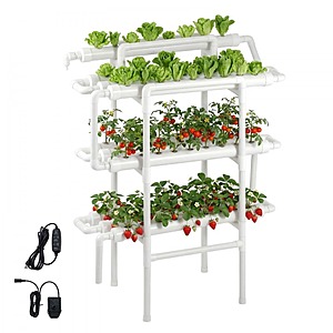 VEVOR 3-Tier Hydroponic Growing System Kit (90 Plant Sites, uPVC) $70.63 + Free Shipping