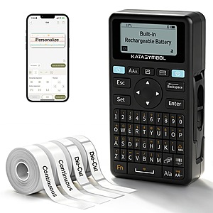 Prime Members: SUPVAN E11 Keyboard & Bluetooth Label Maker Machine with 4 Tapes $18 + Free Shipping