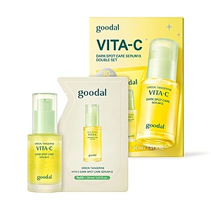 GOODAL Green Tangerine Vitamin C Dark Spot Brightening Serum w/ Refill Pouch (2 x 1-Oz) $20.94 + Free Shipping w/ Prime or on $35+