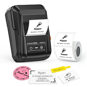 SUPVAN T50M Pro Bluetooth Thermal Label Maker w/ Waterproof Tape $19.29 + Free Shipping
