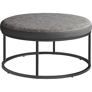 SONGMICS Steel Frame Reversible Top Ottoman (Gray) $50 + Free Shipping