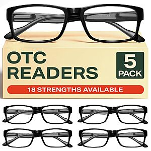 Gaoye 1.5 Professional Reading Glasses for All Day - Computer Readers with Blue Light Protection - Value Pack