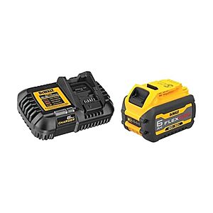 Dewalt DCB606C FLEXVOLT 20V/60V MAX 6Ah Lithium-Ion Battery and Charger Starter Kit $99