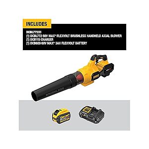 DEWALT FLEXVOLT 60V MAX* Blower, 125 MPH, 600 CFM Kit with 9Ah Battery and Charger DCBL772X1 $249
