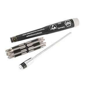 Wiha 75093 16 Piece System 4 ESD Slotted, Phillips and Torx Micro Bit Set $23.1 at Amazon