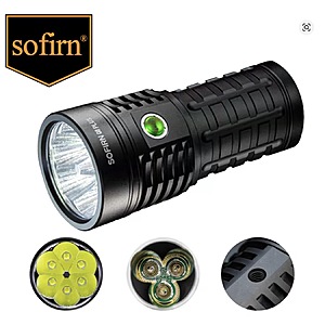 Sofirn Q8 Plus *16000* lumen rechargeable flashlight, free s&h, $46.01