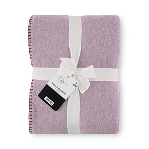 [2-PACK] Mainstays Super Soft Fleece Bed Blanket, Full, Queen, or King $9.97 @ Walmart