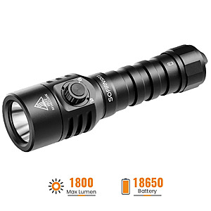 [CLEARANCE] Sofirn SD03 Waterproof Flashlight, 1800 Lumens, SFT40 LED 5000K, free S&H, $14