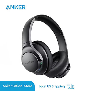 Refurbished: Soundcore Anker Life Q20 Wireless Over Ear Bluetooth Headphones, 60H Playtime, free S&H $17
