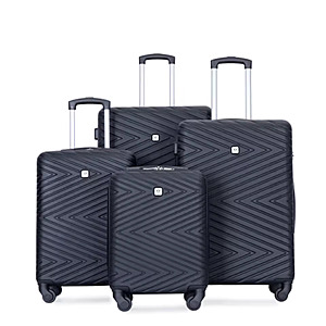 Travelhouse 4 Piece Hardshell Luggage Set w/TSA Lock, Spinner Wheels; free S&H $60.31