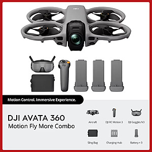 DJI Avata 360 Motion Goggles N3 Fly More Combo Drone, 8K 360&deg; Imaging, free s&h $785.53