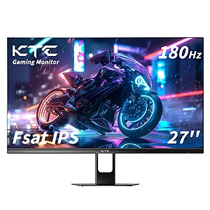 KTC 27" 180Hz Fast IPS Gaming Monitor Full HD 1080P 1ms FreeSync 300nits HDR10 $86 + Free Shipping