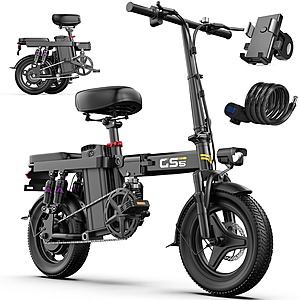 YMMV Uplee GS5 740W Motor 48V 15Ah Folding Electric Bike 14" Fat Tire Black ~$233 + Free Shipping
