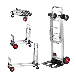 Vevor (SucceBuy) 400lbs Folding Hand Truck 2-in-1 Convertible Dolly with Wheels $35 + Free Shipping​ $35.4