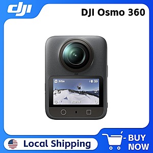 DJI Osmo 360 Waterproof 8K 360&deg; Action Camera Standard Combo w/ 105GB Built-in Storage $285 + Free Shipping