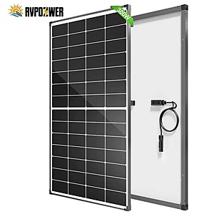 RVPOZWER 300W N-Type Monocrystalline Solar Panel 25% High Efficiency for RV, Off-Grid $106 + Free Shipping