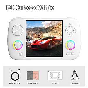 ANBERNIC RG CubeXX Handheld White Gaming Console 3.95" IPS Screen Linux H700 3800mAh 64G (Gray, White, or Black) $52 + Free Shipping