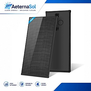 AeternaSol 200W 18BB N-Type Solar Panels 25% High-Efficiency IP68 Waterproof $60 +Free Shipping