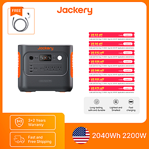 Jackery Explorer 1000 v2 Portable Power Station and 5M Extension Cord 1069Wh LiFePO4 battery $342 + Free S/H