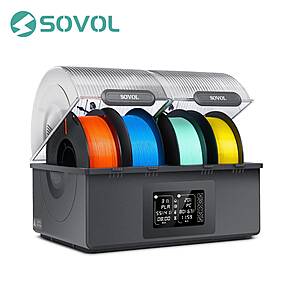 Sovol SH03 4-Spool 3D Printer Filament Dryer Dual Chamber 85&deg;C PTC Heating $84 + Free S/H