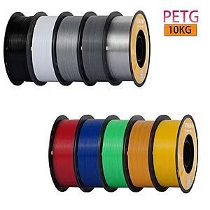 KINGROON 10KG Mix Color + Multiple Other Colors PETG 3D Printer Filament 1.75mm $56.50 + Free S/H