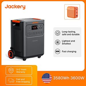 Jackery HomePower 3600 Plus 3580Wh 3600W Portable Power Station with 102W Fast Charger $1115 + Free S/H