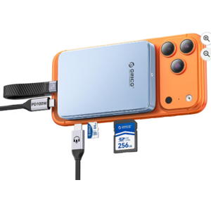 ORICO 10Gbps Magnetic M.2 NVMe Enclosure with Card Reader for iPhone $32.99