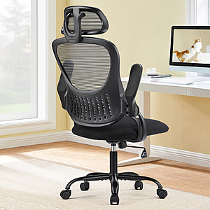JHK Ergonomic Mesh Office Chair w/ Flip-up Arms & Adjustable Headrest $37 + Free S&H