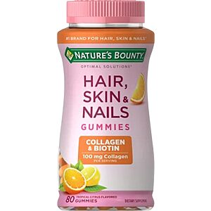 Nature's Bounty Optimal Solutions Hair, Skin & Nails with Biotin & Collagen $5.29