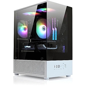 $29.99 | Zalman CUBIX-G Micro-ATX PC Case, MATX Case with 3 X 120mm FRGB Fans Pre-Installed