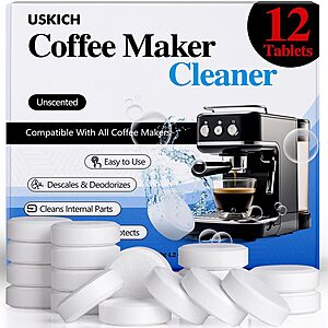 34-Count USKICH Coffee Machine Cleaner & Descaler Tablets $7.64 ($0.22 Each) w/ S&S + Free Shipping w/ Prime or on $35+