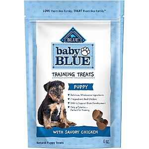 4-Oz Blue Buffalo Baby Blue Savory Chicken Puppy Training Treats $2.74 w/ S&S + Free Shipping w/ Prime or on $35+