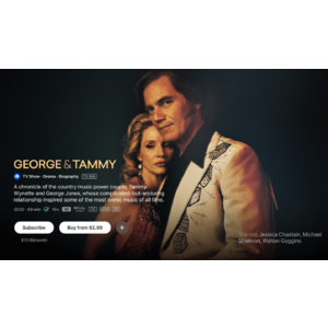 Apple TV: $4.99 Sale for George & Tammy miniseries